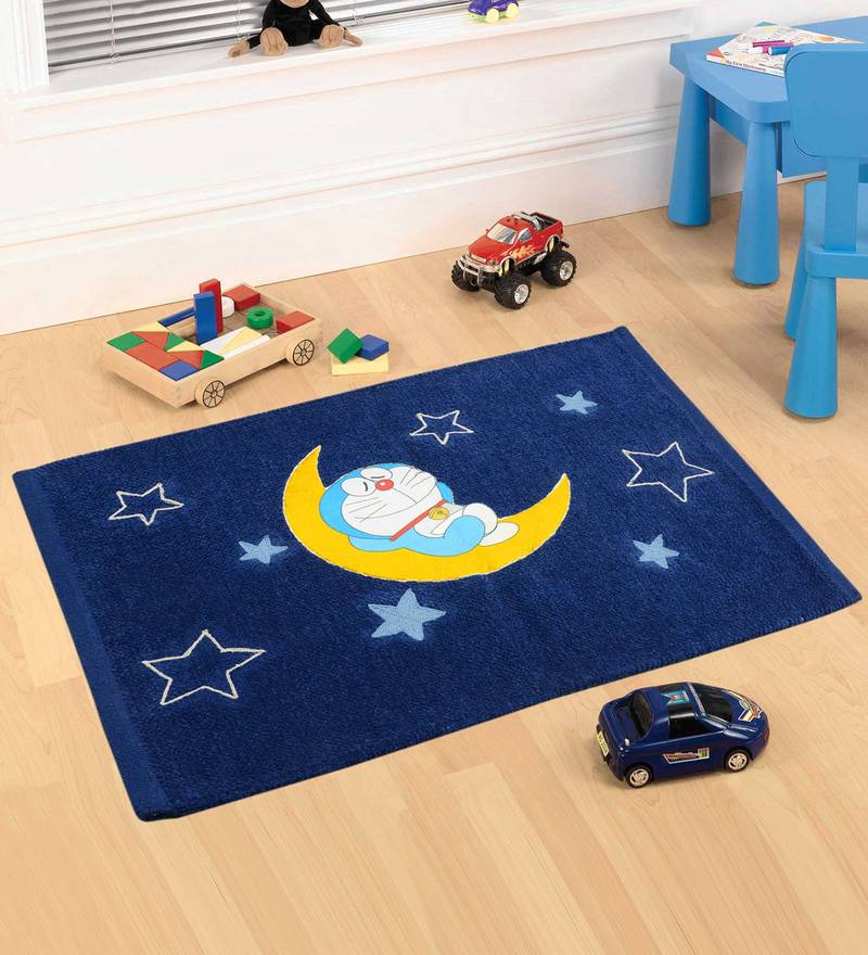 Buy DORAEMON Cotton 28 X 20 Inch Anti Skid Kids Floor Mat By Saral Home   Cotton 2 X 1 5 Feet Anti Skid Kids Floor Mat By Saral Home Cotton 2 X 1 5 Feet Anti Skid Kids Floor  6txhob 