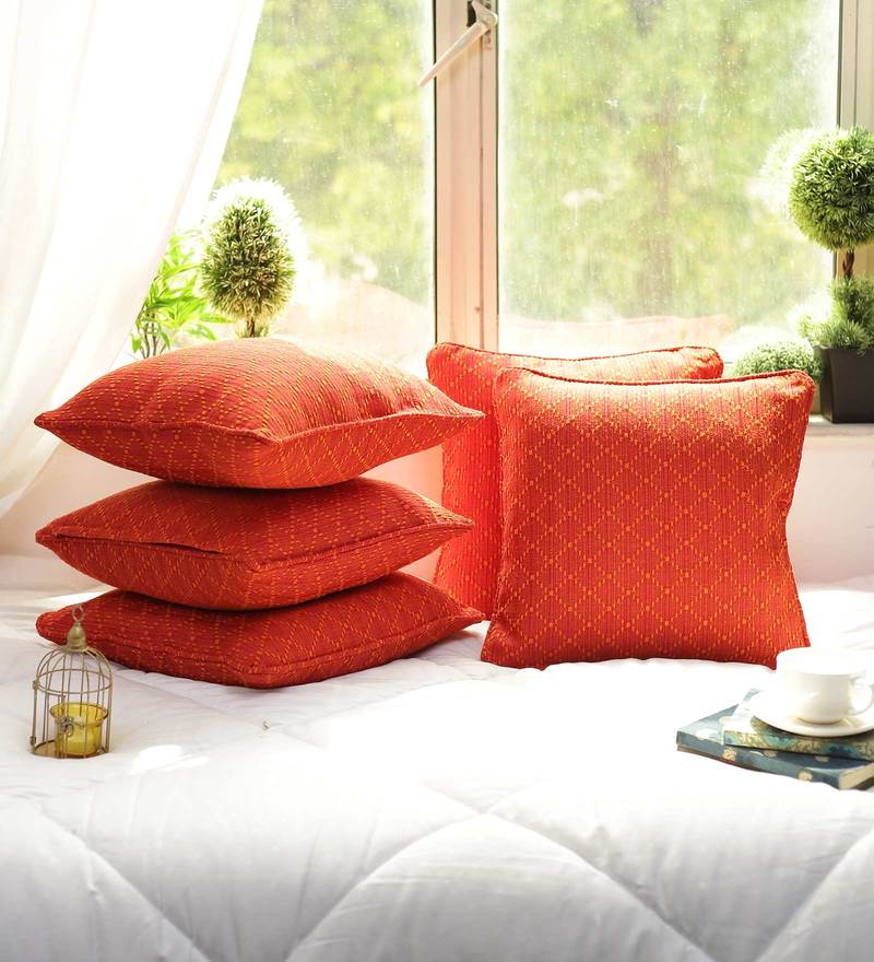 rust colour cushion covers