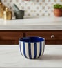 Coastal Stripes Ceramic Bowl Set of 2(320ml Each)