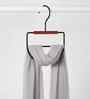 Coated Metal Tie and Scarf Hanger with Rotating Hook, Space-Saving Design