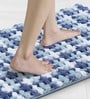 Cobalt Polyester 24X16 Inches Anti-Skid  Bath Mat