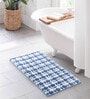 Cobalt Polyester 24X16 Inches Anti-Skid  Bath Mat