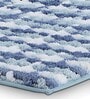 Cobalt Polyester 32X20 Inches Anti-Skid  Bath Mat