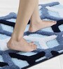 Cobalt Polyester 32X20 Inches Anti-Skid  Bath Mat