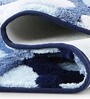 Cobalt Polyester 32X20 Inches Anti-Skid  Bath Mat