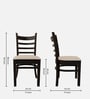 Coco Solid Wood 6 Seater Dining Set in Wenge Finish