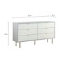 Coco Chest Of Drawers In Light Grey Colour