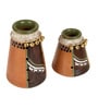 Coco Earthen Alper (Set Of 2) Brown Terracotta Table Vase