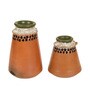 Coco Earthen Alper (Set Of 2) Brown Terracotta Table Vase