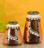 Coco Earthen Alper (Set Of 2) Brown Terracotta Table Vase