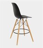 Coco Plastic Bar Stool In Black Colour