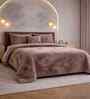 Cocoa Brown Tie & Die Microfiber Ultra Soft 300GSM Double Bed Quilt