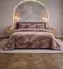 Cocoa Brown Tie & Die Microfiber Ultra Soft 300GSM Double Bed Quilt