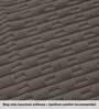 Cocoa Geometric Polyester Blend 3 X 5 Feet Rabbit Fur Machine Made Carpet