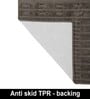 Cocoa Geometric Polyester Blend 4 X 6 Feet Machine Made Carpet