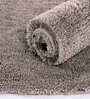 Cocoa Solidal Microfiber 3 x 5 Feet Machine Made Carpet