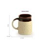 Cocoa Rims 320ml Cream & Brown Coffee Mug