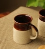 Cocoa Rims 320ml Cream & Brown Coffee Mug