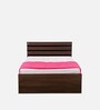 Cocoa Single Bed in Black & Acacia Dark Matt Finish
