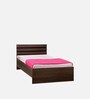 Cocoa Single Bed in Black & Acacia Dark Matt Finish