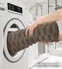 Cocoa Solid Polyester 3 X 5 Feet Turtle Fur Machine Made Carpet