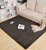 Cocoa Solid Polyester 4 X 6 Feet Machine Made Carpet