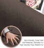 Cocoa Solid Polyester 4 X 6 Feet Machine Made Carpet