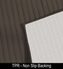 Cocoa Striped Polyester 3 X 5 Feet Stripe Fur Machine Made Carpet