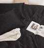 Cocoa Abstract 100% Satin Queen Double Bedsheet 300 TC with 2 Pillow Covers