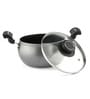 Beely 2 Ltrs Induction Friendly Grey Stainless Steel Cooking Pot with Lid