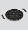 Emilio 12 Pits Non- Stick Black Aluminium Appam Maker