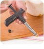 Coconut Opener, Stainless Steel Coconuts Drill Cutter with Cleaner Stick