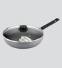 Ardent 9.4 Inch Grey & Black Aluminium Frying Pan with Lid