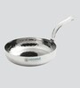 LilliPut Hammered 16 Inch Silver Stainless Steel Frying Pan