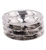 Tarragon 4 Plates Silver Stainless Steel Idli Steamer