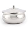 Jamuna Induction Friendly Silver Aluminium (Set of 3) Cooking Pot with Lid