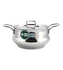 Tri-Ply 2 Ltrs Induction Friendly Silver Stainless Steel Cooking Pot