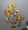 Iron Decorative Tree Wall Art In Gold