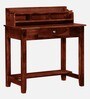Codrington Sheesham Wood Writing Table In Scratch Resistant Honey Oak Finish