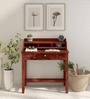 Codrington Sheesham Wood Writing Table In Scratch Resistant Honey Oak Finish
