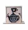 Coffee & Friends (Set of 6) Wood Table Coaster