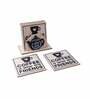Coffee & Friends (Set of 6) Wood Table Coaster