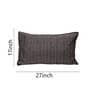 Coffee Striped 210TC Jute 17 x 27 Inches Pillow Covers (Set of 2)