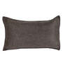 Coffee Patterned 210TC Jute 17 x 27 Inches Pillow Covers (Set of 2)