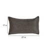 Coffee Patterned 210TC Jute 17 x 27 Inches Pillow Covers (Set of 2)