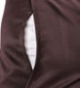Coffee Solid 210TC Satin 17 x 27 Inches Pillow Covers (Set of 2)