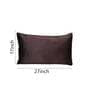 Coffee Solid 210TC Satin 17 x 27 Inches Pillow Covers (Set of 2)