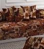 Coffee Brown 144 TC Raising 8 Piece Diwan Set