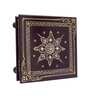 Coffee Brown Hand Painted Wooden Pooja Chowki

