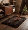 Coffee Cotton 16X24 Inches Anti-Skid Bath Mat